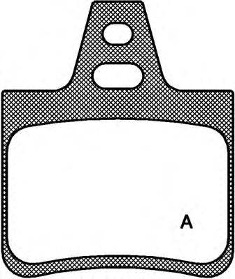 Комплект тормозных колодок, дисковый тормоз OPEN PARTS BPA010210