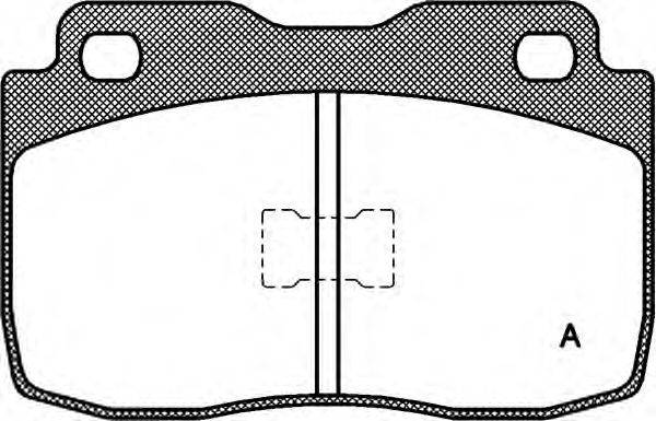 Комплект тормозных колодок, дисковый тормоз OPEN PARTS BPA0114.00