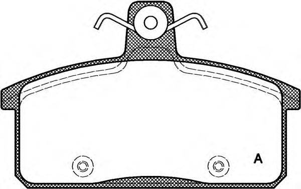 Комплект тормозных колодок, дисковый тормоз SUZUKI 00000A00154