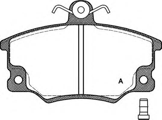 Комплект тормозных колодок, дисковый тормоз OPEN PARTS BPA0146.14