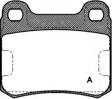 Комплект тормозных колодок, дисковый тормоз MERCEDES-BENZ 4209020