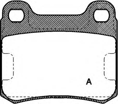 Комплект тормозных колодок, дисковый тормоз OPEN PARTS 20687