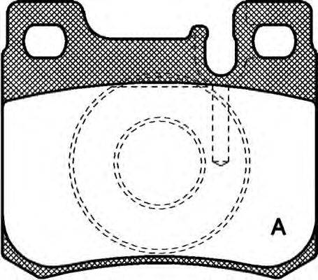 Комплект тормозных колодок, дисковый тормоз OPEN PARTS 21301