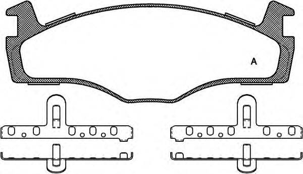 Комплект тормозных колодок, дисковый тормоз OPEN PARTS BPA017160