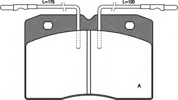 Комплект тормозных колодок, дисковый тормоз OPEN PARTS 21048