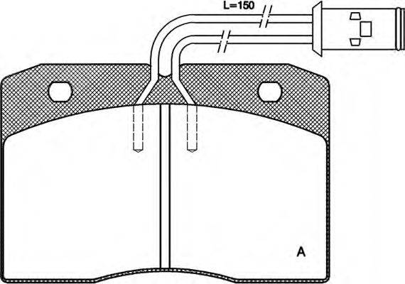 Комплект тормозных колодок, дисковый тормоз OPEN PARTS BPA0211.12