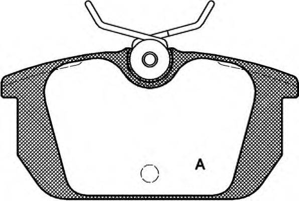 Комплект тормозных колодок, дисковый тормоз OPEN PARTS 21103