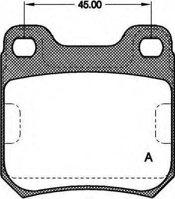 Комплект тормозных колодок, дисковый тормоз OPEN PARTS BPA0239.40