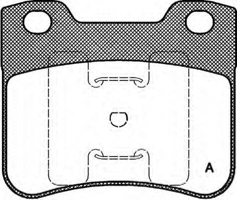 Комплект тормозных колодок, дисковый тормоз OPEN PARTS 21145