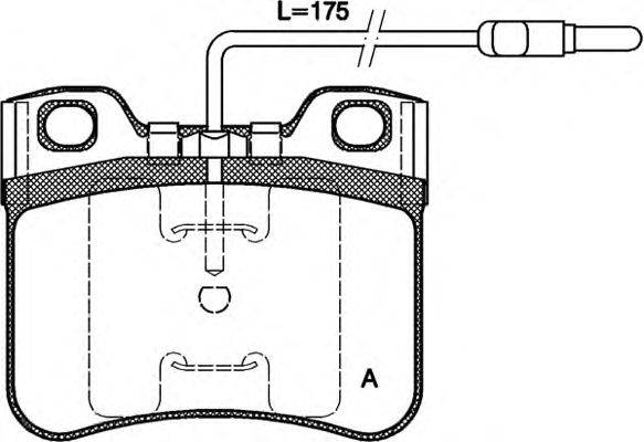 Комплект тормозных колодок, дисковый тормоз OPEN PARTS BPA0247.14