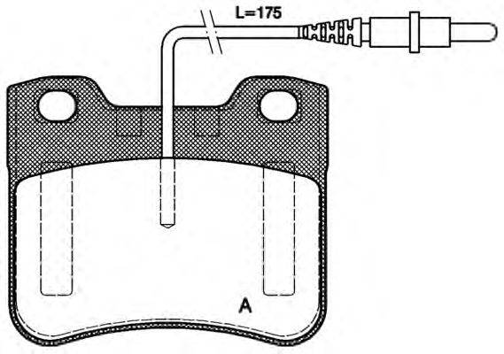 Комплект тормозных колодок, дисковый тормоз OPEN PARTS 21191