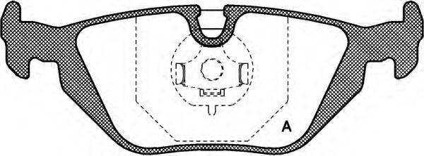 Комплект тормозных колодок, дисковый тормоз OPEN PARTS BPA0265.30