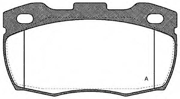 Комплект тормозных колодок, дисковый тормоз OPEN PARTS BPA0266.10