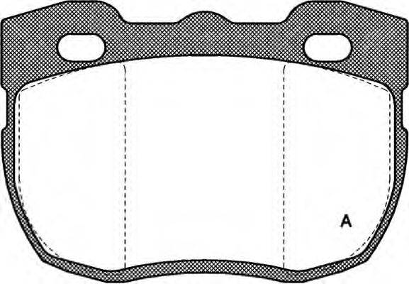 Комплект тормозных колодок, дисковый тормоз OPEN PARTS BPA0267.00