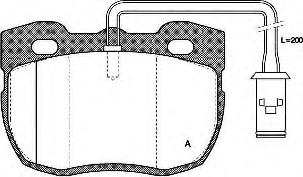 Комплект тормозных колодок, дисковый тормоз OPEN PARTS BPA0267.11