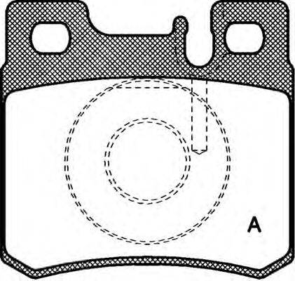 Комплект тормозных колодок, дисковый тормоз OPEN PARTS BPA0282.20