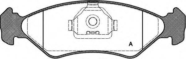 Комплект тормозных колодок, дисковый тормоз OPEN PARTS BPA0285.10