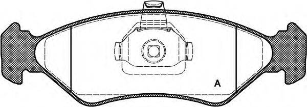 Комплект тормозных колодок, дисковый тормоз MAZDA 1E033323Z