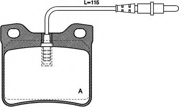 Комплект тормозных колодок, дисковый тормоз OPEN PARTS BPA0321.02
