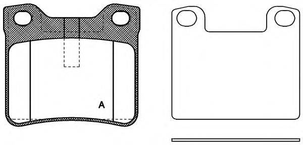 Комплект тормозных колодок, дисковый тормоз OPEN PARTS BPA0321.10