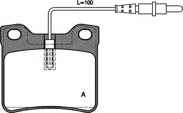 Комплект тормозных колодок, дисковый тормоз OPEN PARTS BPA0321.22