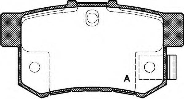 Комплект тормозных колодок, дисковый тормоз OPEN PARTS 21721