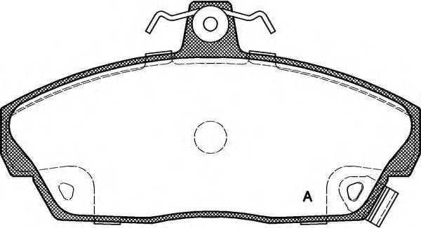 Комплект тормозных колодок, дисковый тормоз OPEN PARTS BPA033702