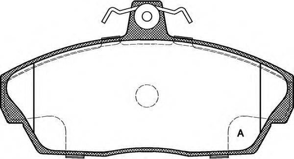 Комплект тормозных колодок, дисковый тормоз OPEN PARTS BPA0337.10