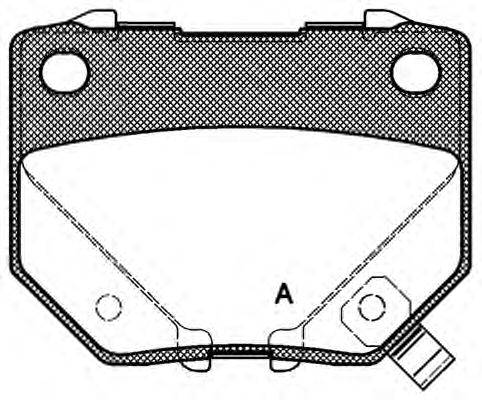 Комплект тормозных колодок, дисковый тормоз OPEN PARTS BPA0365.21