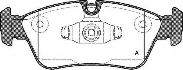 Комплект тормозных колодок, дисковый тормоз MAGNETI MARELLI BP1427