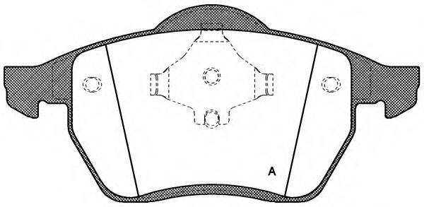Комплект тормозных колодок, дисковый тормоз GALFER GA20336