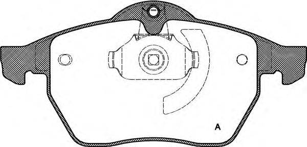 Комплект тормозных колодок, дисковый тормоз OPEN PARTS 21829
