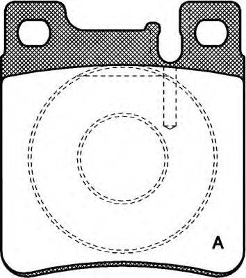 Комплект тормозных колодок, дисковый тормоз OPEN PARTS BPA0407.00