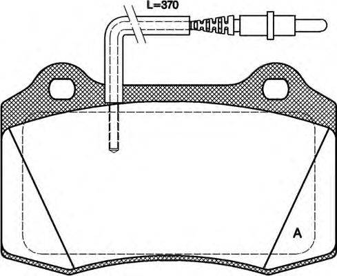 Комплект тормозных колодок, дисковый тормоз OPEN PARTS BPA0434.14