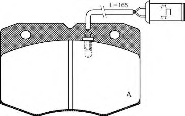 Комплект тормозных колодок, дисковый тормоз OPEN PARTS 29038