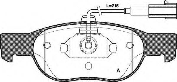 Комплект тормозных колодок, дисковый тормоз OPEN PARTS BPA058831
