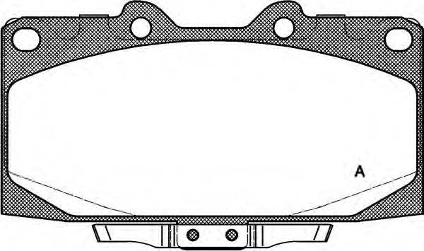 Комплект тормозных колодок, дисковый тормоз OPEN PARTS BPA0599.12