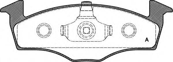Комплект тормозных колодок, дисковый тормоз OPEN PARTS BPA0609.10