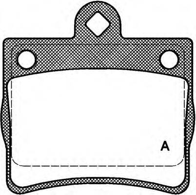 Комплект тормозных колодок, дисковый тормоз OPEN PARTS BPA0630.00