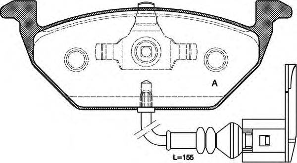 Комплект тормозных колодок, дисковый тормоз OPEN PARTS 23131