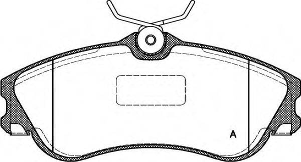 Комплект тормозных колодок, дисковый тормоз OPEN PARTS BPA0634.00