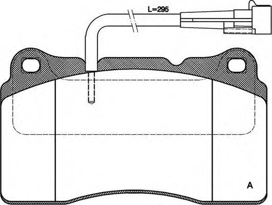 Комплект тормозных колодок, дисковый тормоз OPEN PARTS BPA0666.02