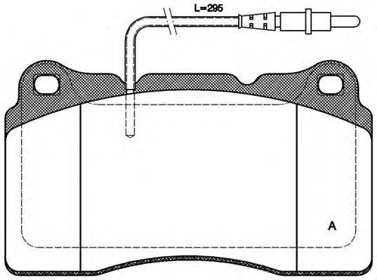 Комплект тормозных колодок, дисковый тормоз OPEN PARTS BPA0666.14