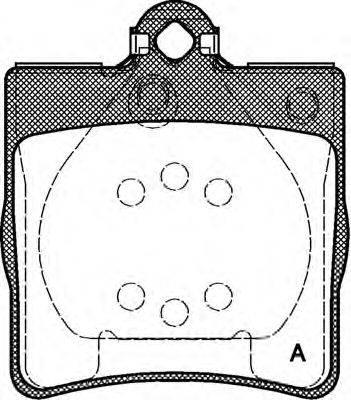 Комплект тормозных колодок, дисковый тормоз OPEN PARTS BPA0678.00