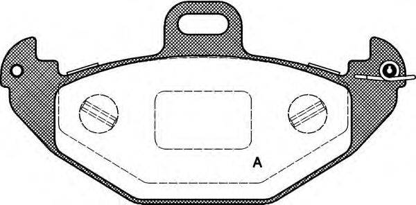 Комплект тормозных колодок, дисковый тормоз OPEN PARTS BPA0686.00