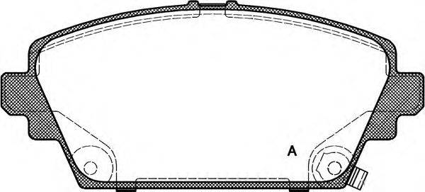 Комплект тормозных колодок, дисковый тормоз OPEN PARTS 23094