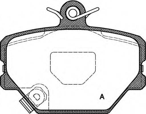 Комплект тормозных колодок, дисковый тормоз OPEN PARTS BPA070502