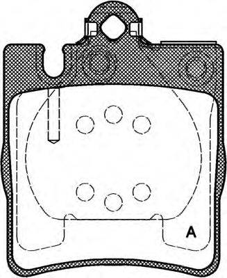 Комплект тормозных колодок, дисковый тормоз OPEN PARTS BPA0709.00