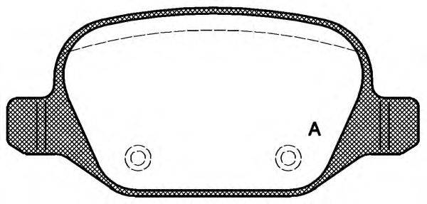 Комплект тормозных колодок, дисковый тормоз OPEN PARTS BPA0727.20