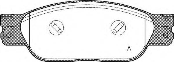 Комплект тормозных колодок, дисковый тормоз OPEN PARTS BPA0731.10